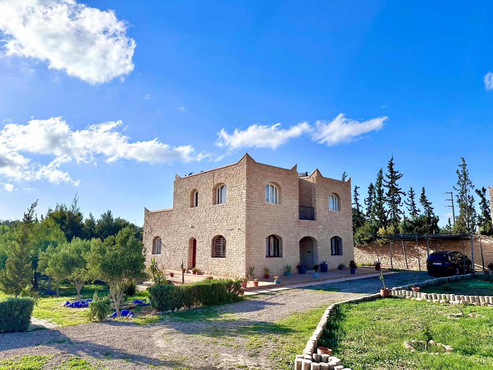 Quiet Oasis Luxury Stone Villa With Panoramic Views Near Essaouira Exterior foto